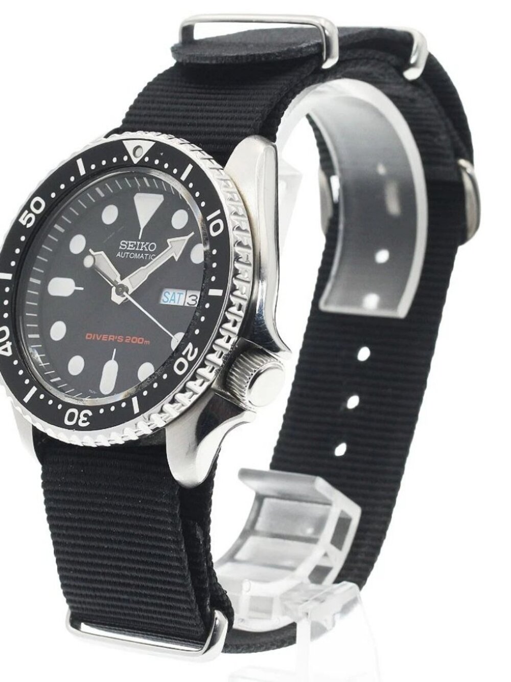 SEIKO Divers Black Boy 7S26-0020 black Dial Automatic Men's Watch_934397